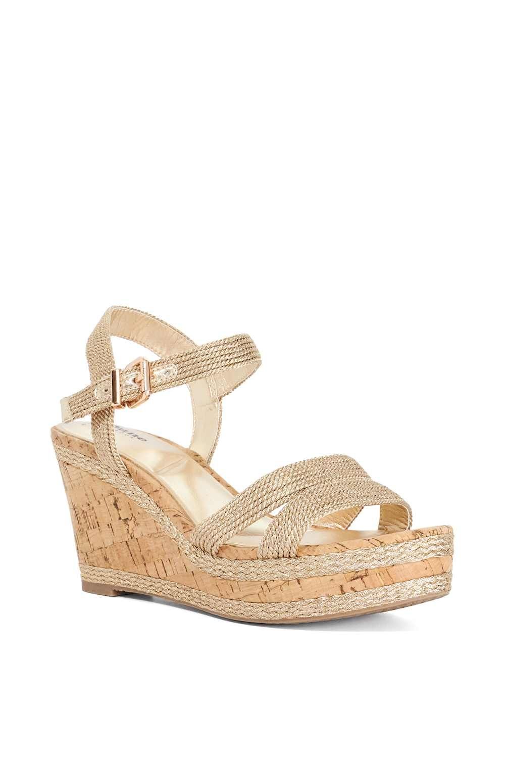 Dune London Dune London Women's Wide Fit 'Kipling' Wedges in Metallics - 2