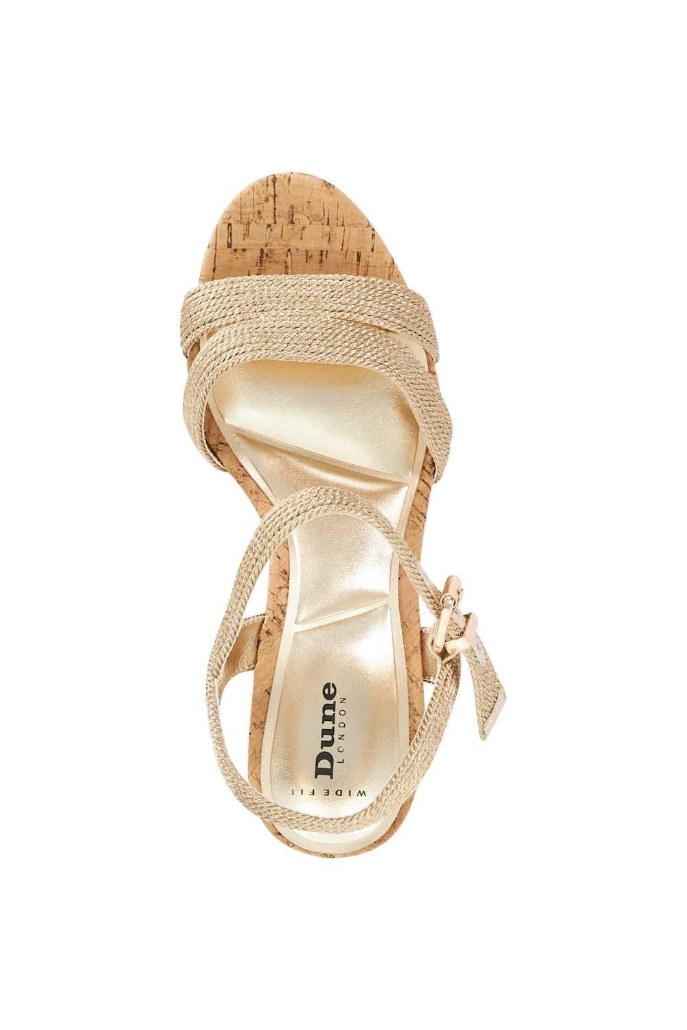 Dune London Dune London Women's Wide Fit 'Kipling' Wedges in Metallics - 4
