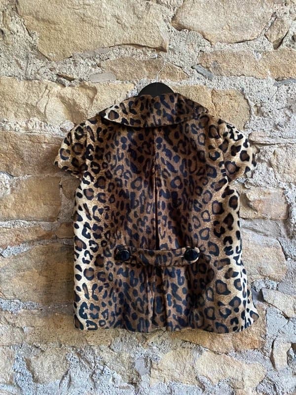 New Look leopard asymmetric collar button up