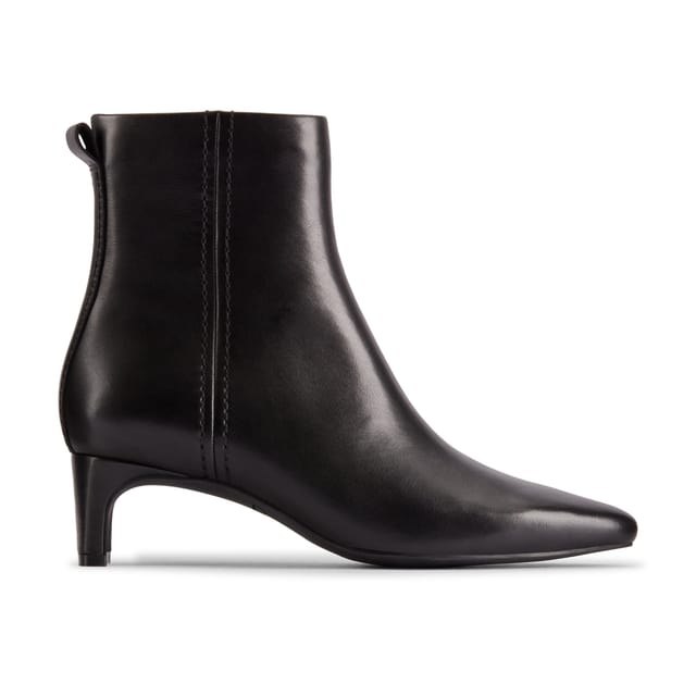 Clarks Clarks Women's Edina Up Black Leather Ankle Boots - 2