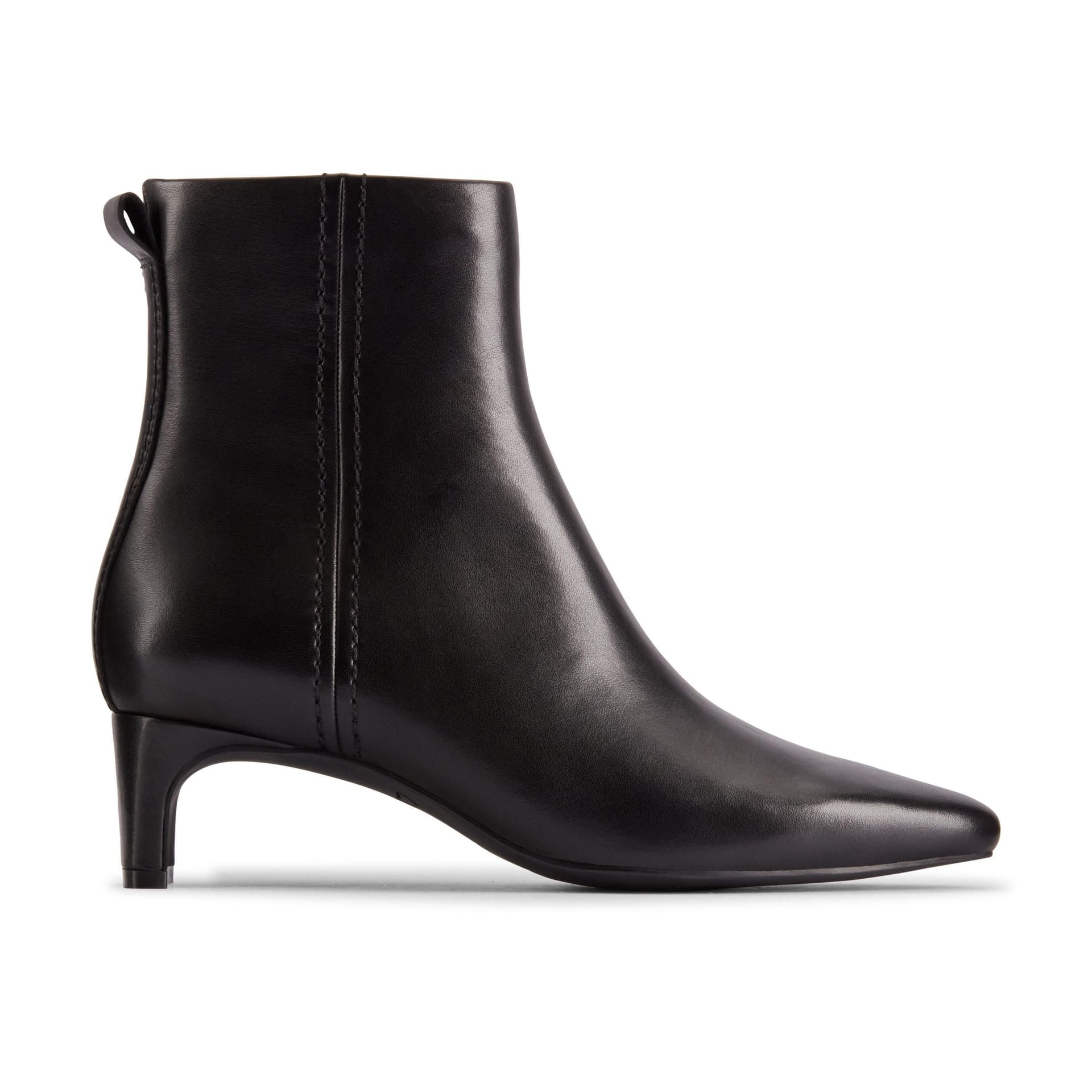 Clarks Clarks Women's Edina Up Black Leather Ankle Boots - 4