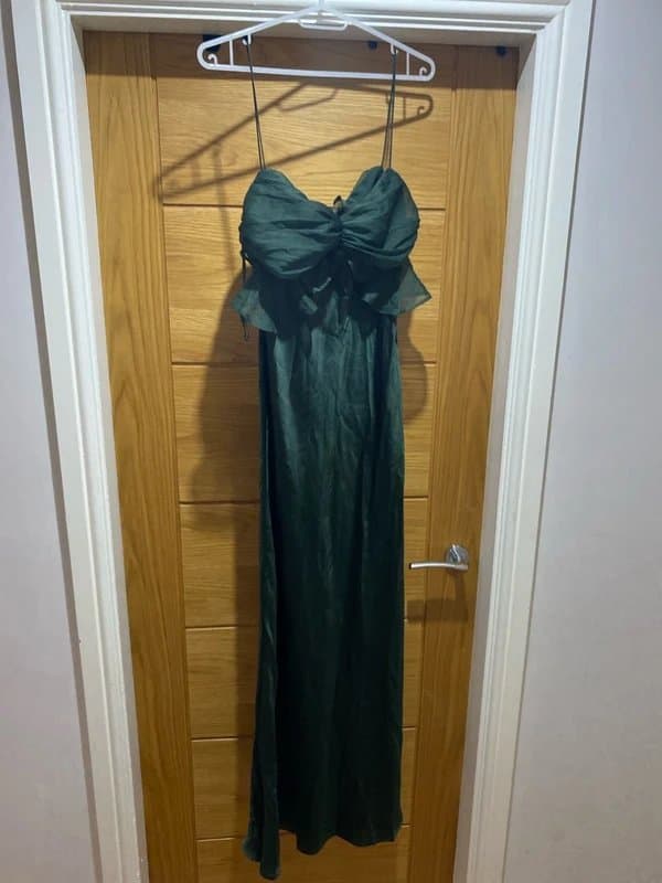 ASOS Design Green silk dress