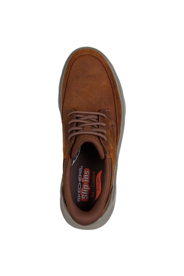 Skechers Skechers Men's Arch Fit Garza Rowan Shoes in Dark Brown - 3