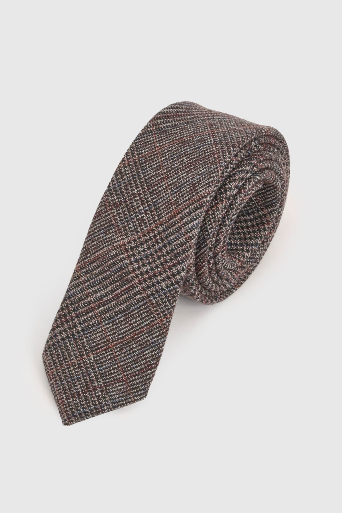 Burton Burton Men's Brown Check Tie