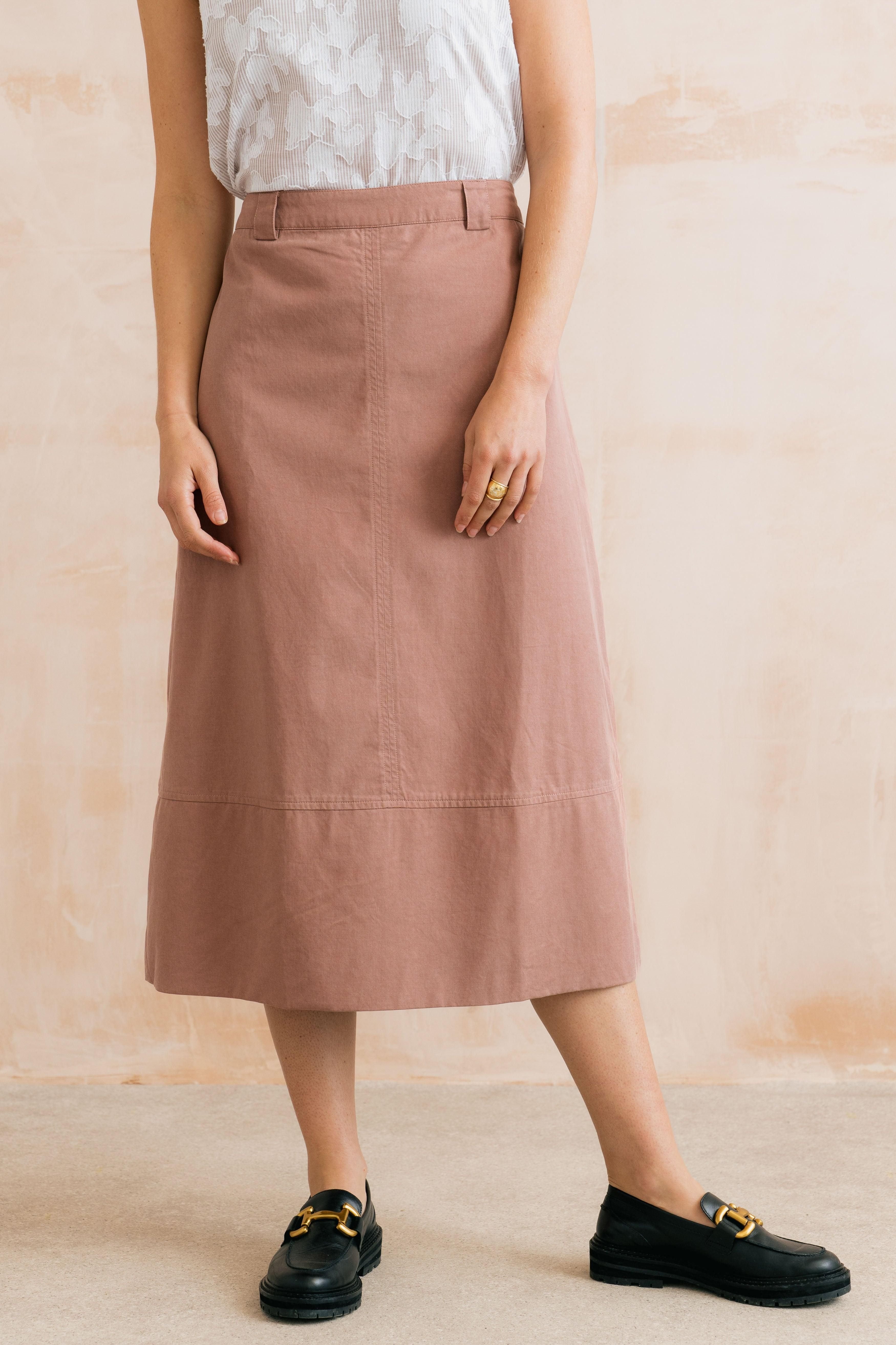 Lily & Me Lily & Me Women's Estuary Midi Skirt in Pink - 3