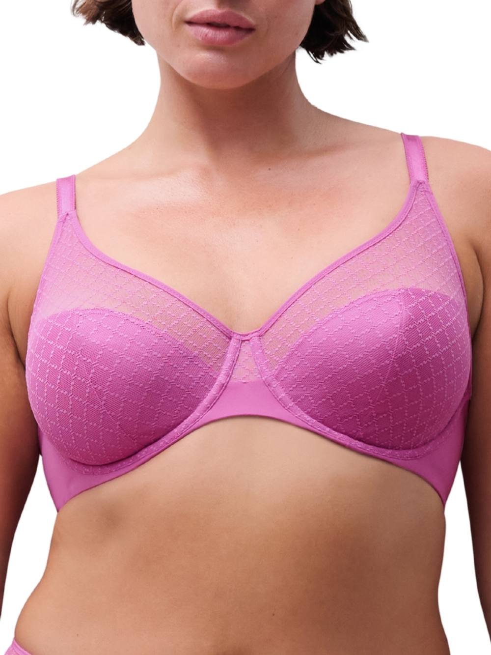 Chantelle Chantelle Women's Norah Chic Covering Moulded Bra in Pink - 4