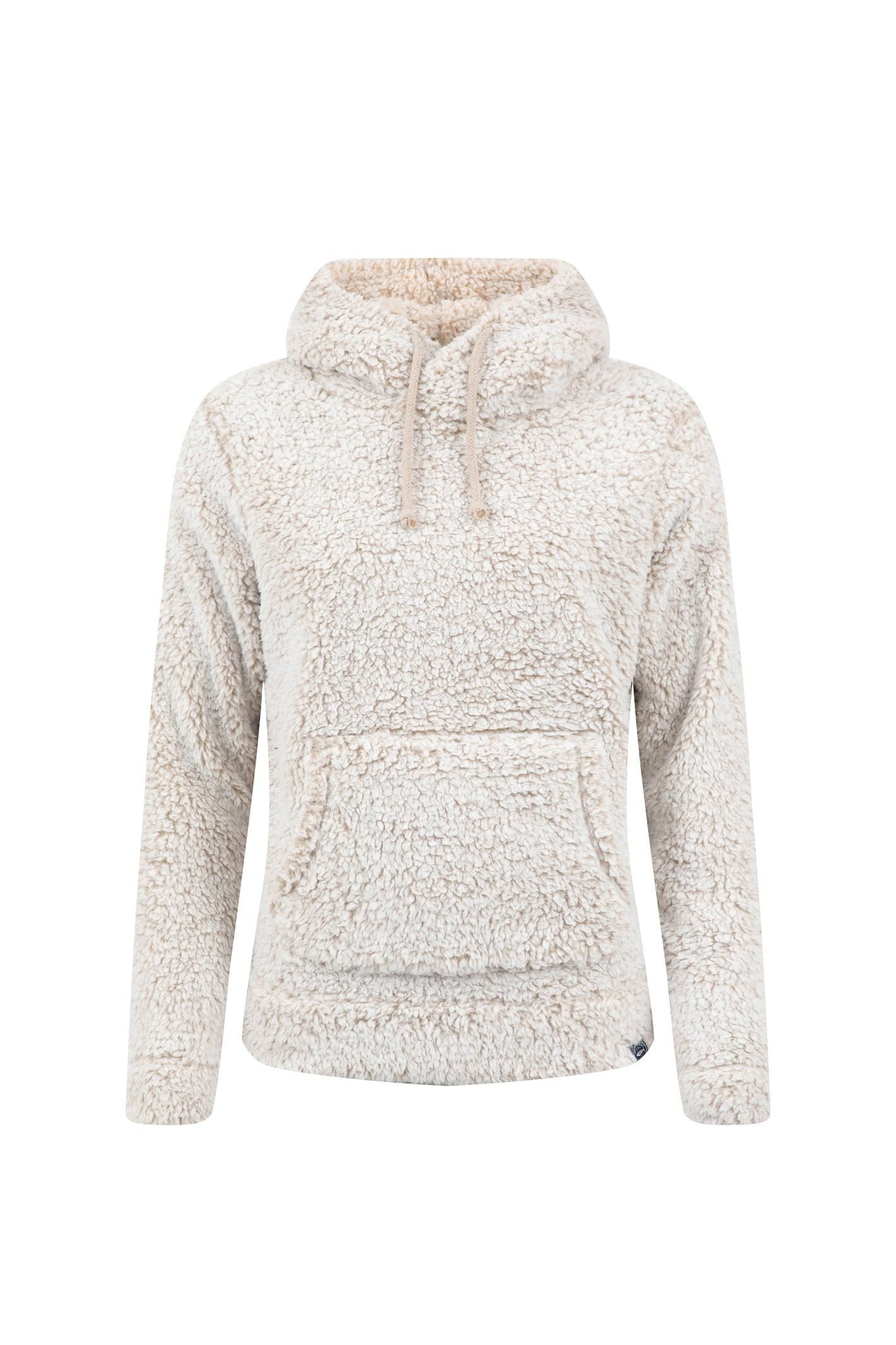 Weird Fish Weird Fish Women's Yara Cosy Fleece Hoodie in Beige - 2