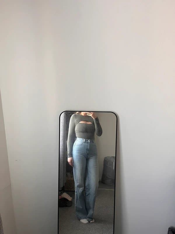 ASOS Design ASOS Design Grey Cut Out Bodysuit
