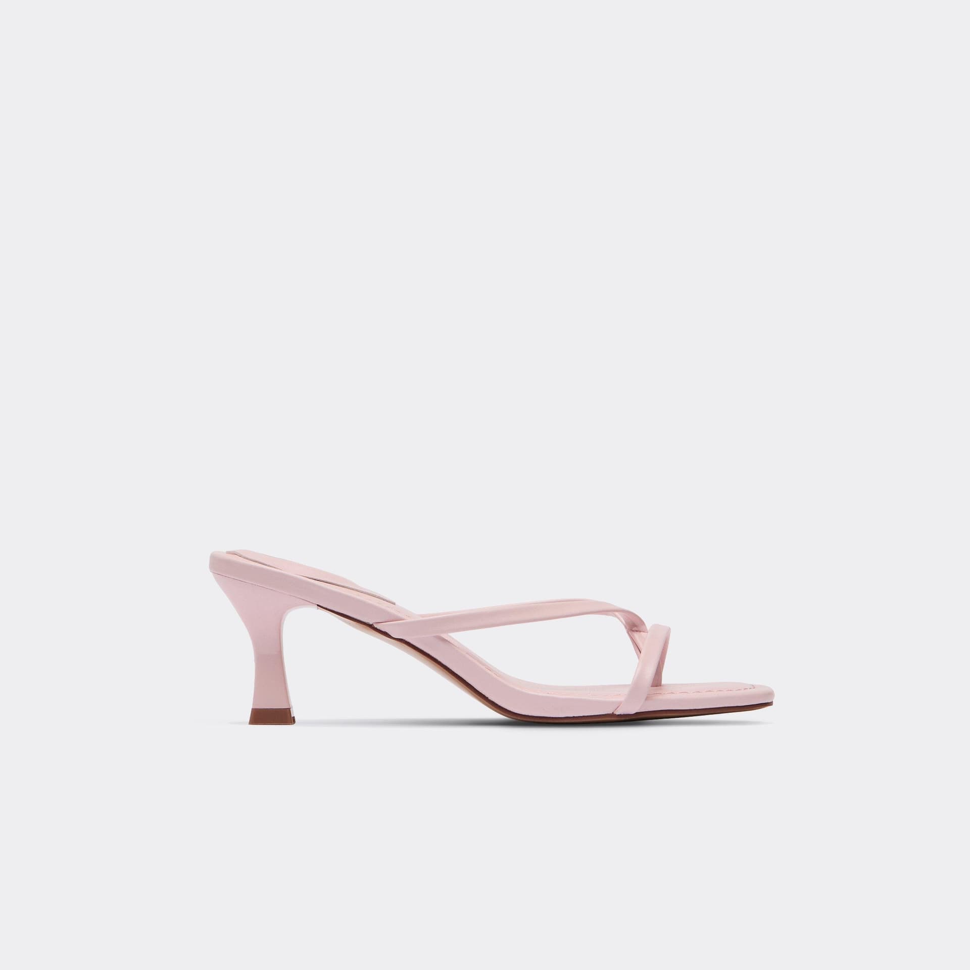 EGO EGO Pink Faux Leather Strappy Low Heeled Mules