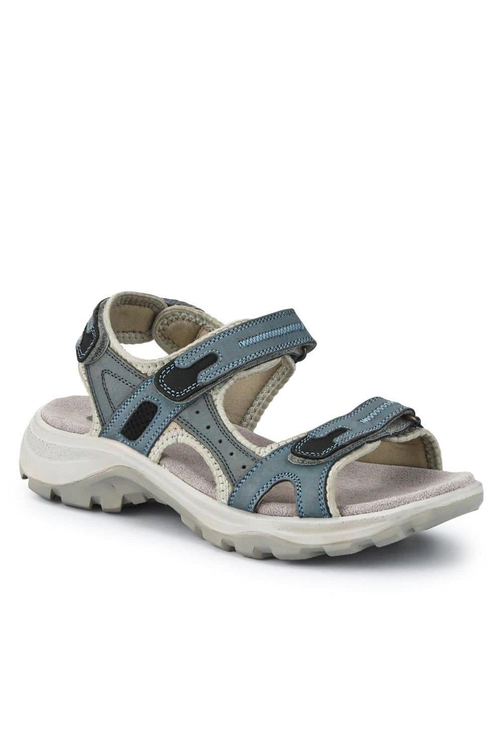 Pavers Pavers Women's Baby Blue Chunky Dual Touch-Fasten Sandals