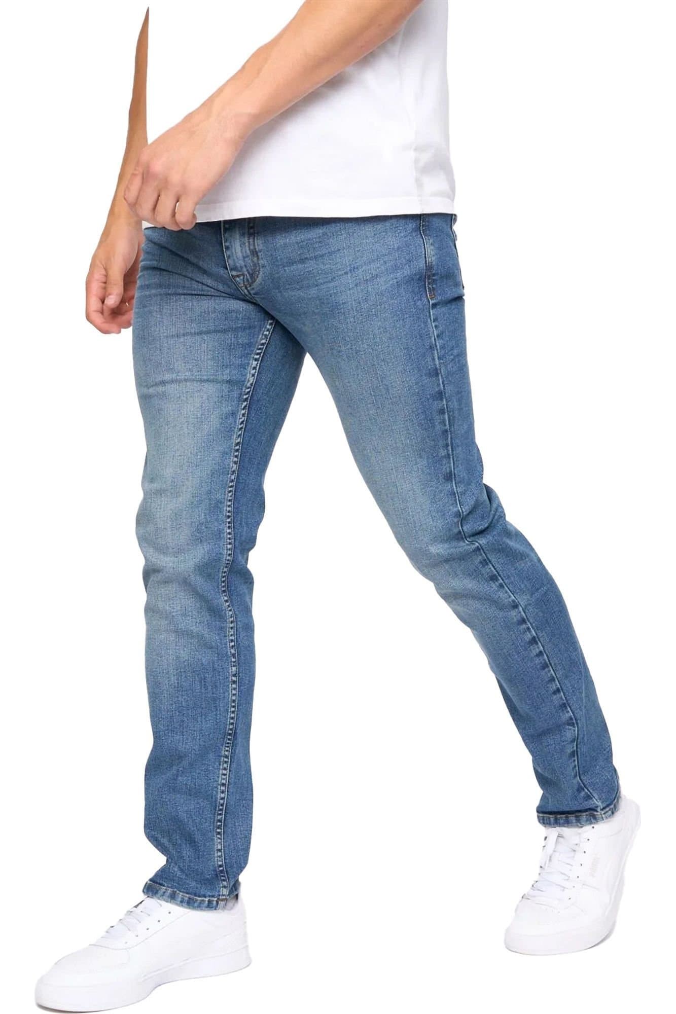 Bewley&Ritch Bewley&Ritch Men's Abingdon Mid Wash Slim Jeans in Blue