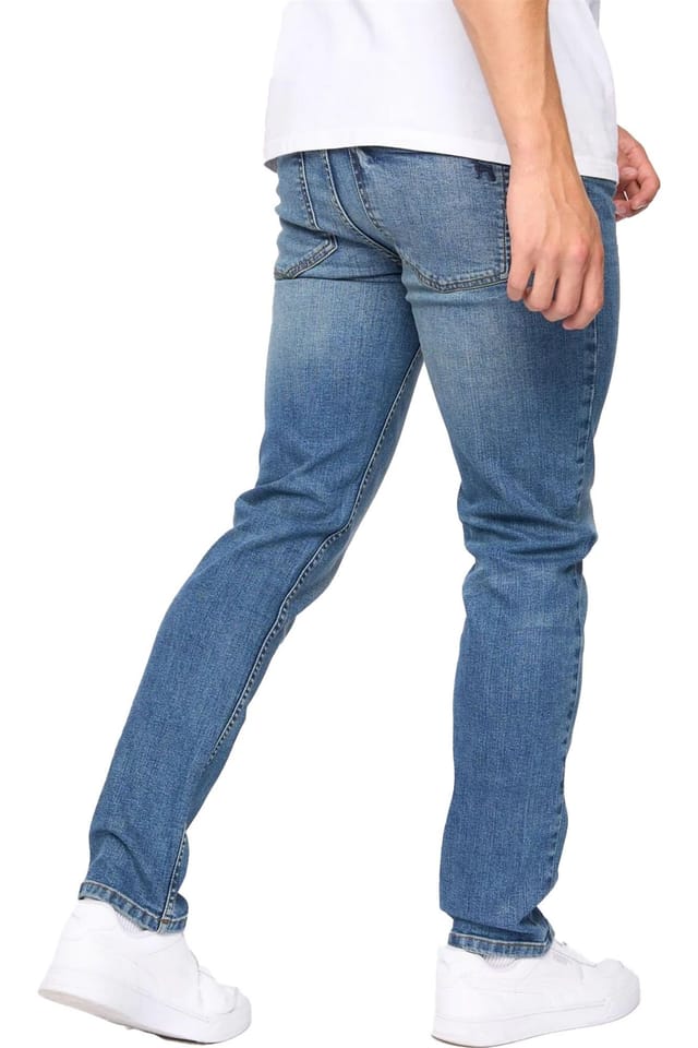 Bewley&Ritch Bewley&Ritch Men's Abingdon Mid Wash Slim Jeans in Blue - 2