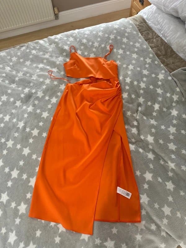 ASOS ASOS orange cut out dress