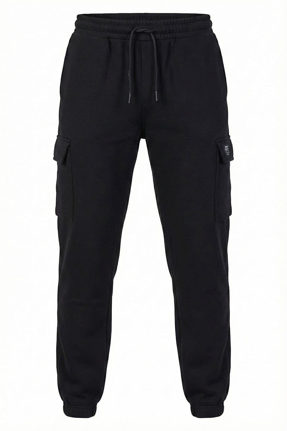 Foster Taylor Foster Taylor Men's Cargo Cuffed Joggers in Black