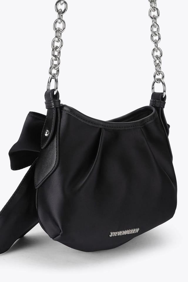 Steve Madden STEVE MADDEN Women's 'Larina Bag Black' Fabric in Black - 3