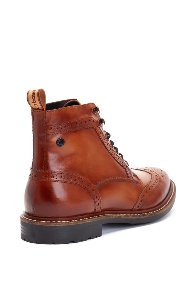 Base London Base London Men's Dealer Brogue Boot in Tan - 2