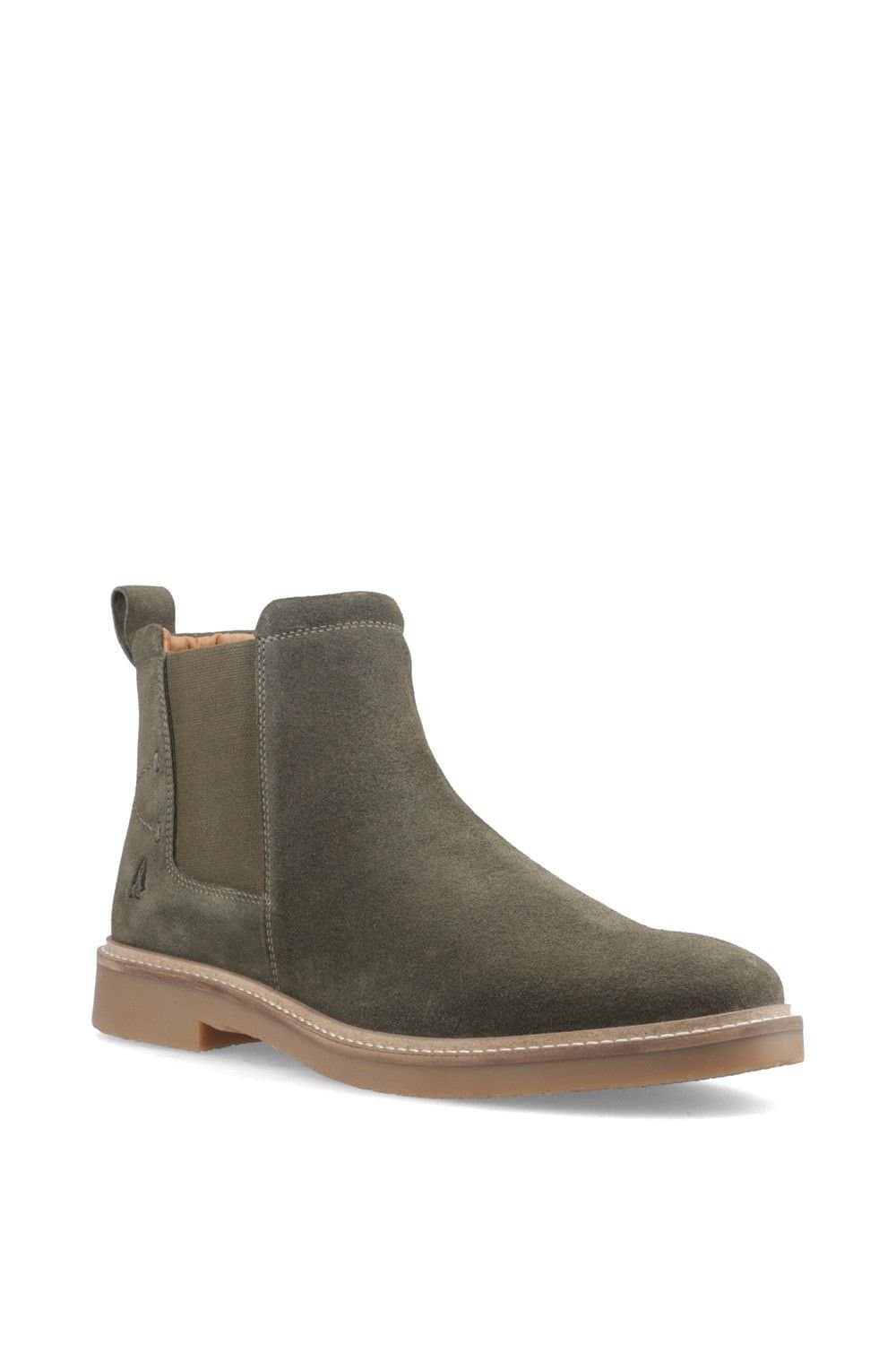Hush Puppies Hush Puppies Khaki Suede Chelsea Boot for Men