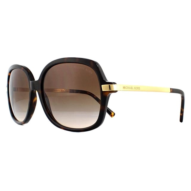 Michael Kors Michael Kors Women's Square Dark Tortoise Gold Brown Gradient Sunglasses - 2