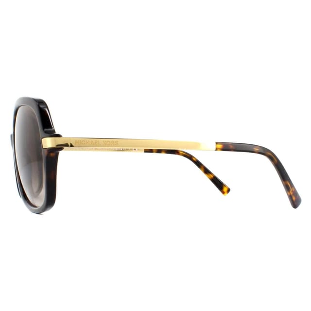 Michael Kors Michael Kors Women's Square Dark Tortoise Gold Brown Gradient Sunglasses - 3