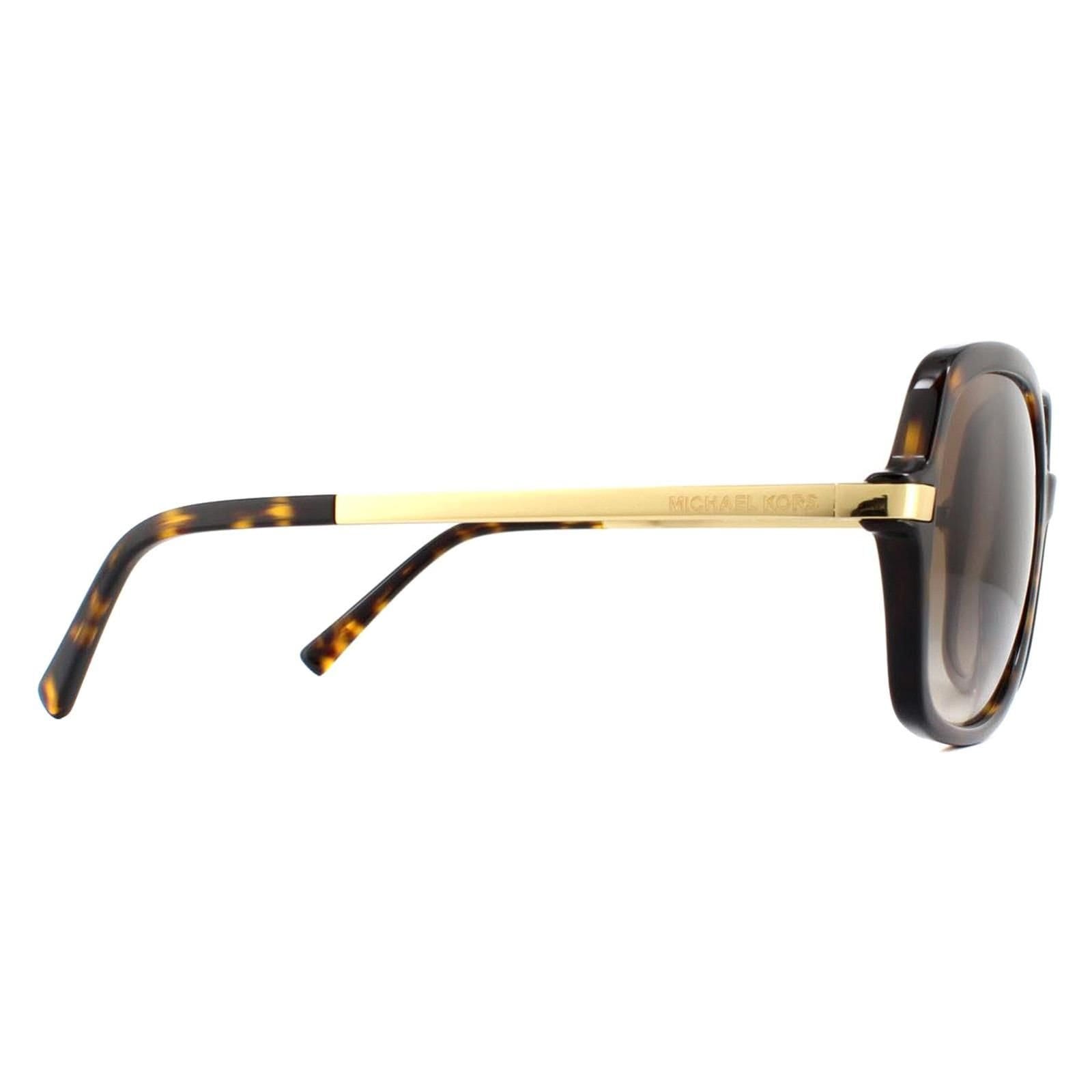 Michael Kors Michael Kors Women's Square Dark Tortoise Gold Brown Gradient Sunglasses - 4
