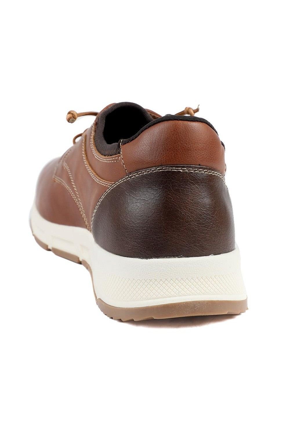 Pavers Pavers Men's Casual Lace Up Shoes With Grip Sole in Tan - 3