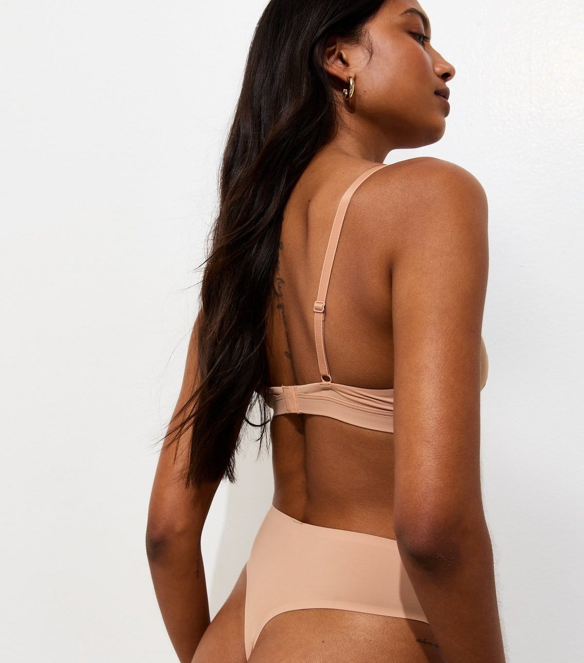 New Look Women's Tan Bonded High Waist Micro Thong New Look - 4