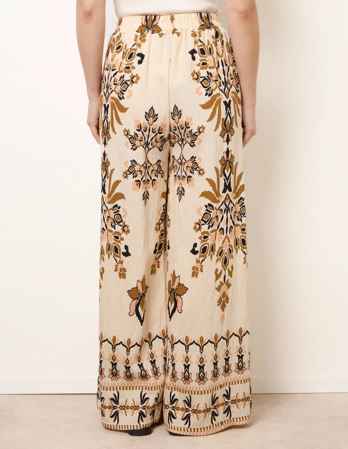 Blue Vanilla Drawstring Waist Wide Leg Pants - 4