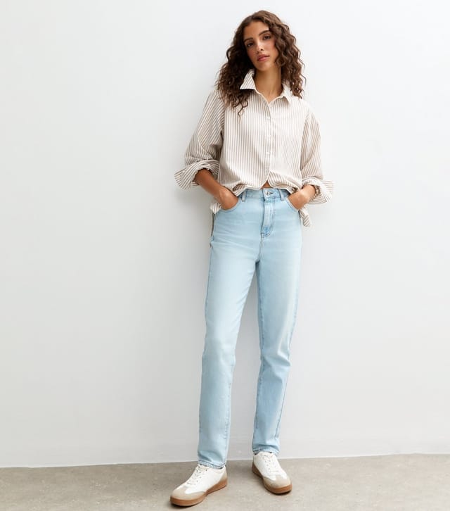New Look Women's Tall Light Blue Hannah Straight Leg Jeans New Look - 2