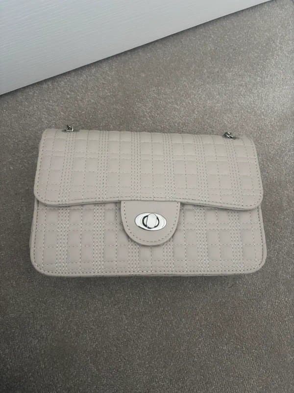 ASOS Beige / cream fake leather hand bag