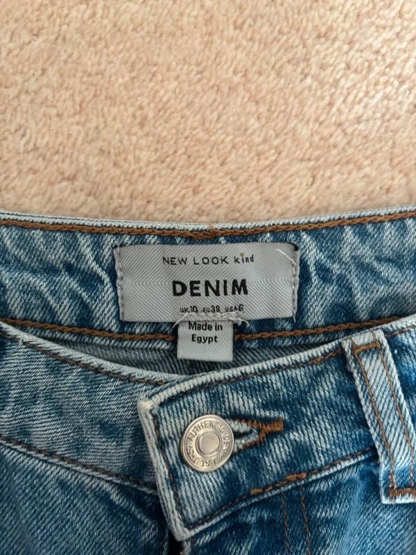 New Look New Look Denim Wide-Leg Cargo Pants