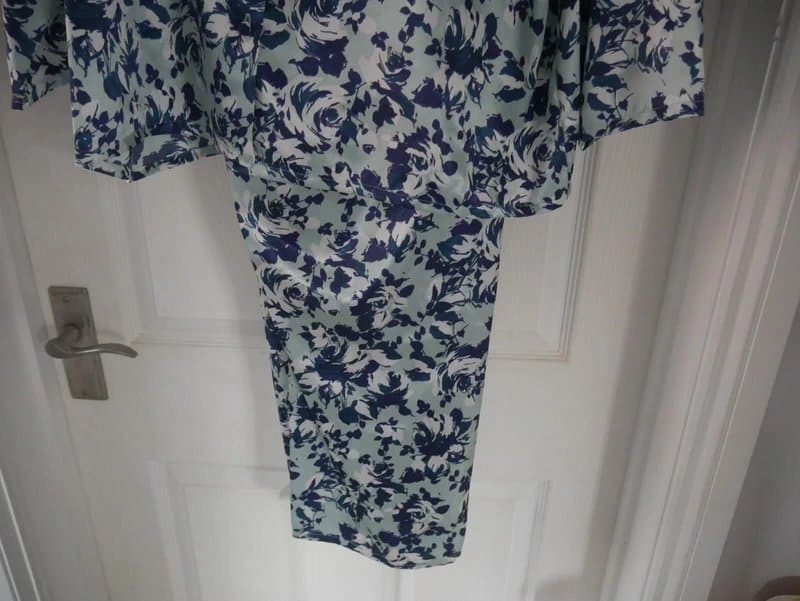 Marlon Marlon Pyjamas Ladies Size 10-12 Green Blue Swirl Lounge Set Shirt Trousers New