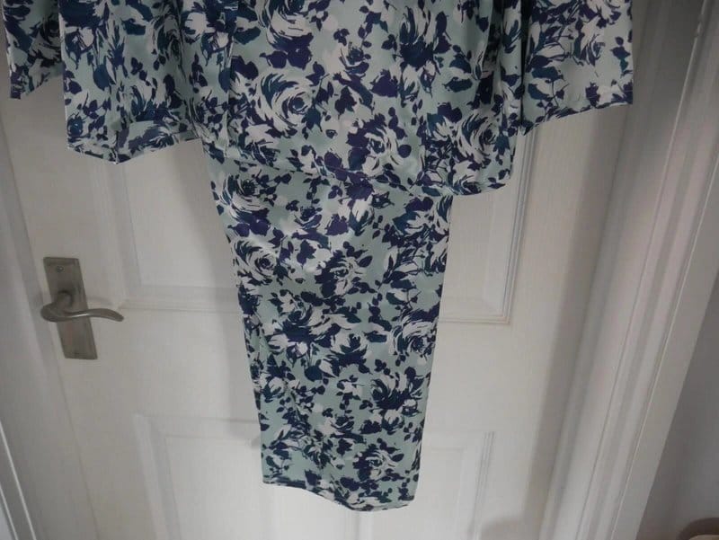 Marlon Marlon Pyjamas Ladies Size 10-12 Green Blue Swirl Lounge Set Shirt Trousers New - 1