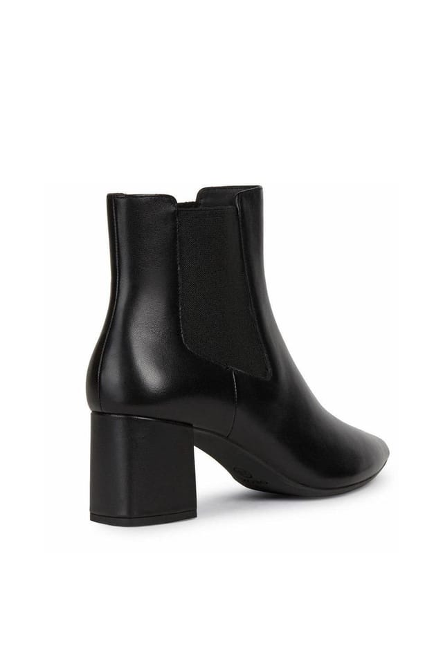 Geox Geox Women's Black 'D Bigliana A' Leather Ankle Boots - 2