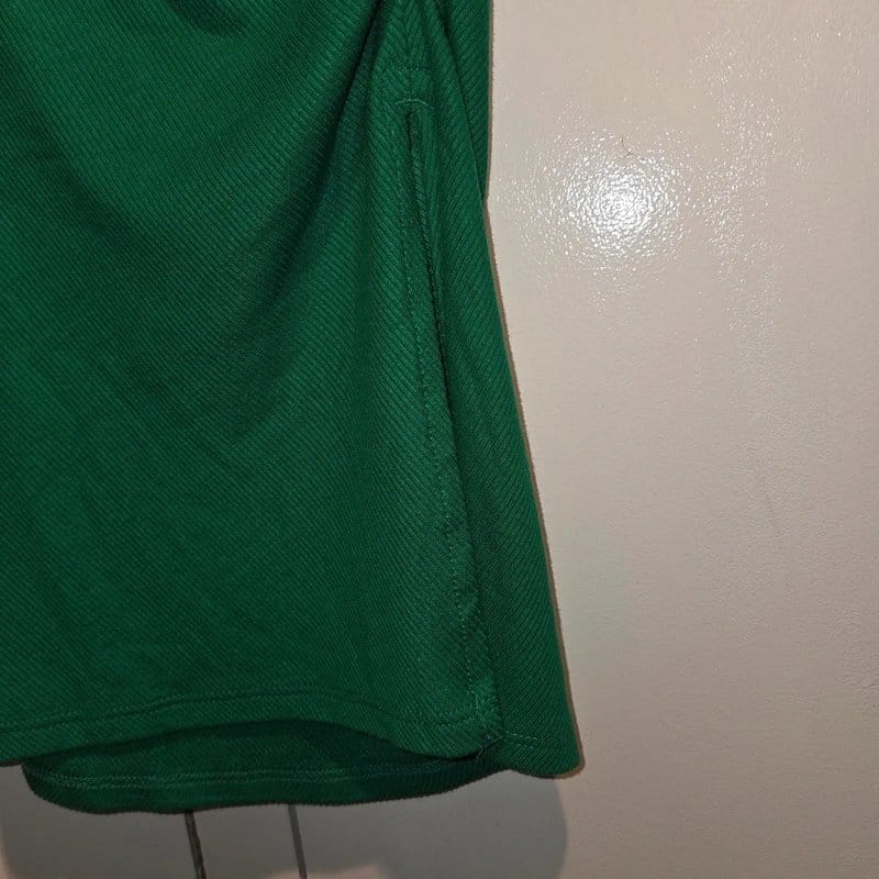 Bershka Green Ribbed Bandeau Mini Dress