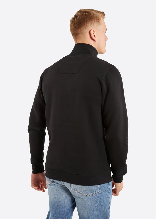 Nautica Nautica Men's Travis 1/4 Zip Top in Black - 2