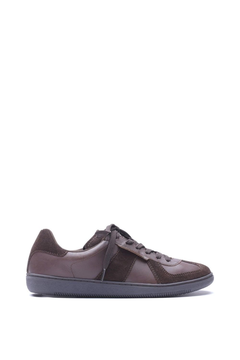 Base London Base London Men's Tommo Lace Up Trainer in Brown - 4
