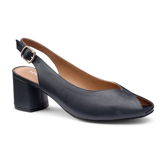 Hotter Hotter Women's Wide Fit 'Studio' Slingbacks in Navy - 2
