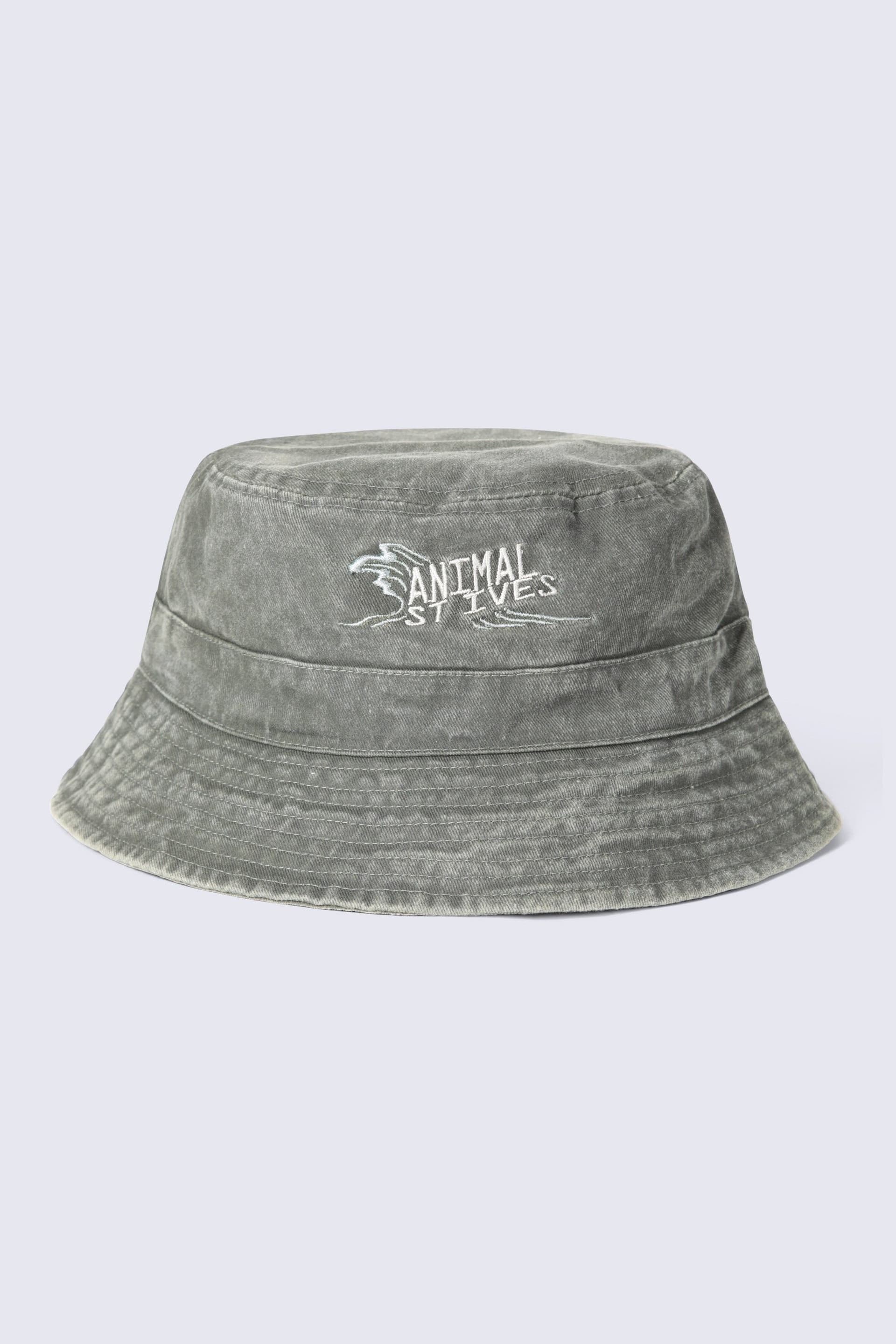 Animal Animal Men's St Ives Lightweight Cotton Casual Beach Travel Outdoor Bucket Hat 60cm in Pale Green