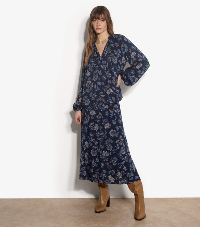Apricot Women's Blue Floral Print Blouse Apricot New Look - 2