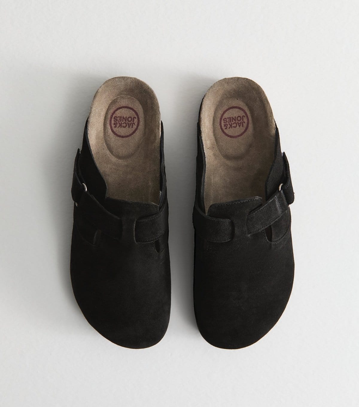 jack & jones Men's Black Faux Suede Mules Jack & Jones New Look - 1
