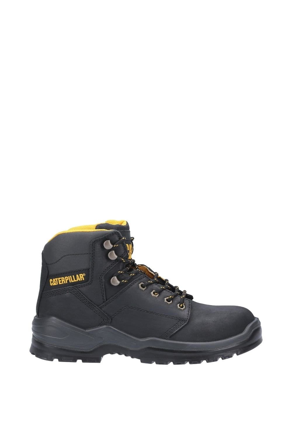 Caterpillar Caterpillar Men's 'Striver' Water Resistant Leather Safety Boots in Black - 4