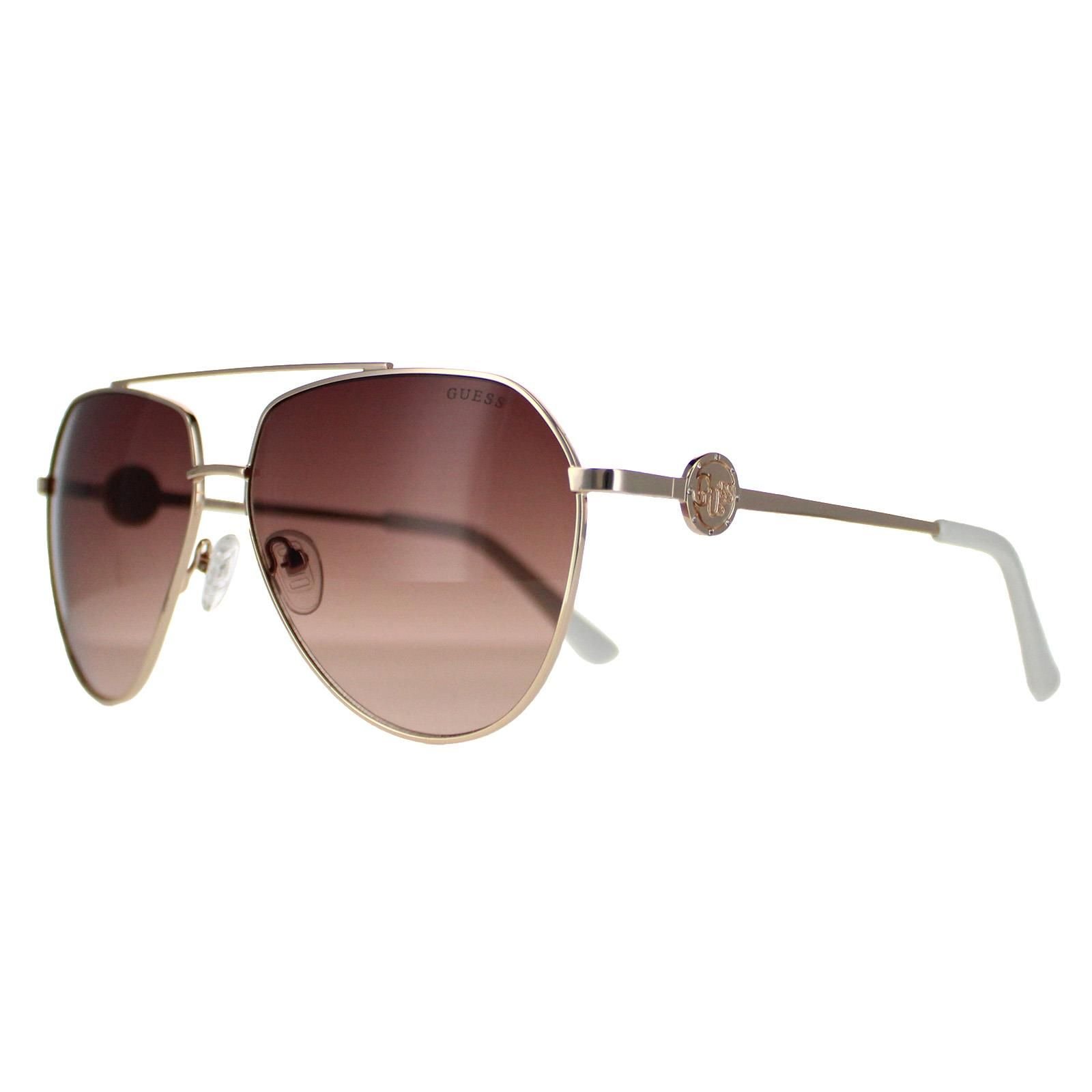 Guess Guess Women's Aviator Gold Brown Gradient GF6140 - 2
