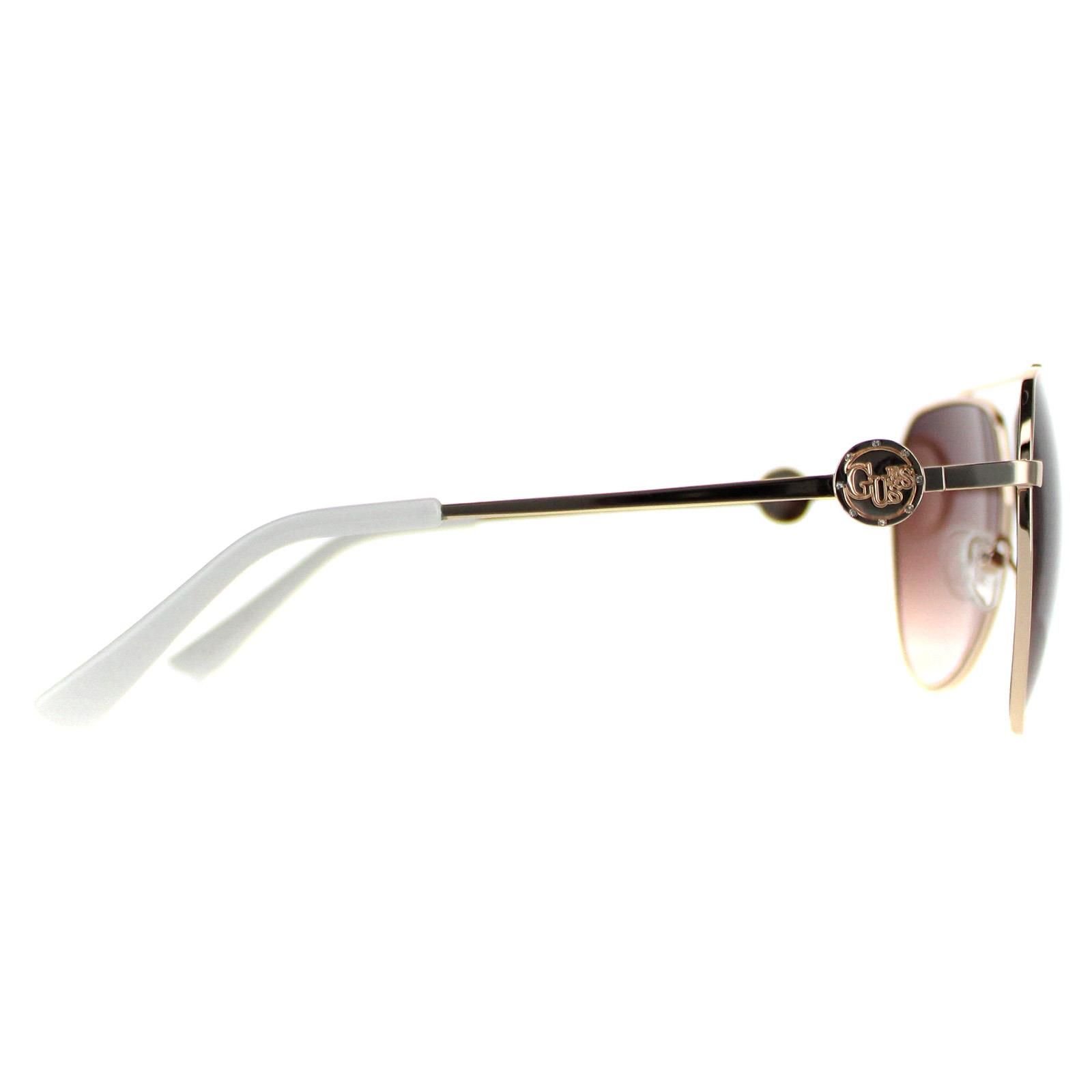 Guess Guess Women's Aviator Gold Brown Gradient GF6140 - 4