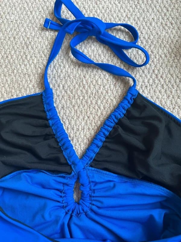 ASOS ASOS fuller bust cobalt blue swimsuit 32G