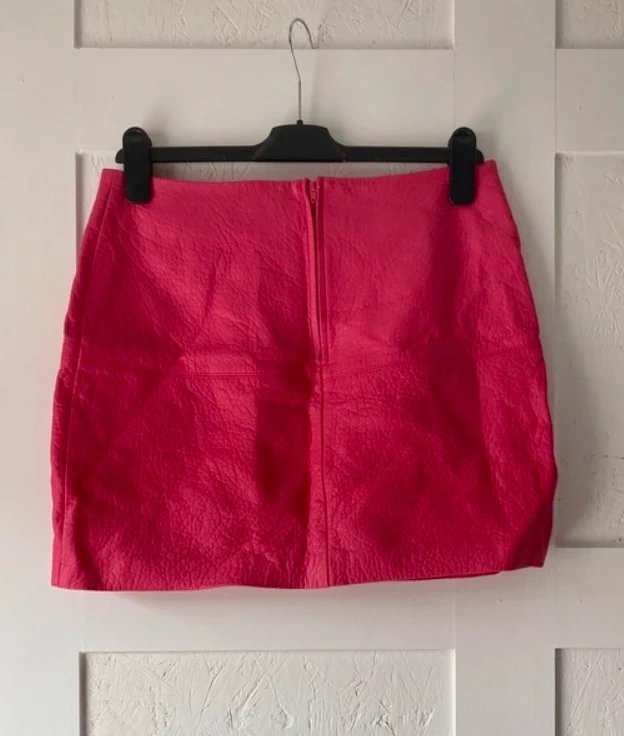 ASOS ASOS Bright Pink Faux Leather Mini Skirt UK 12 | New Without Tags - 1