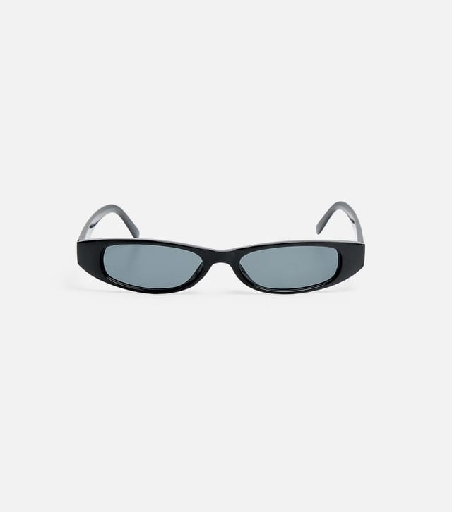 Public Desire Black Skinny Cat Eye Sunglasses Public Desire New Look - 3