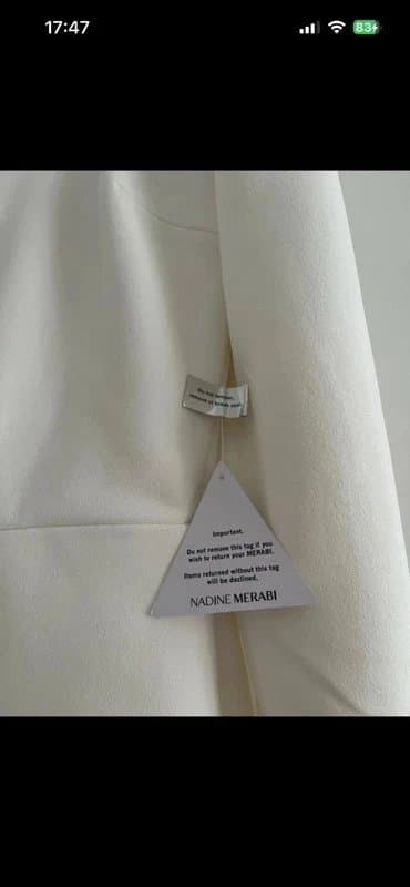Nadine Merabi Nadine Merabi Kimberly White Dress - Size 14