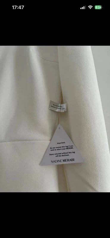 Nadine Merabi Nadine Merabi Kimberly White Dress - Size 14 - 1