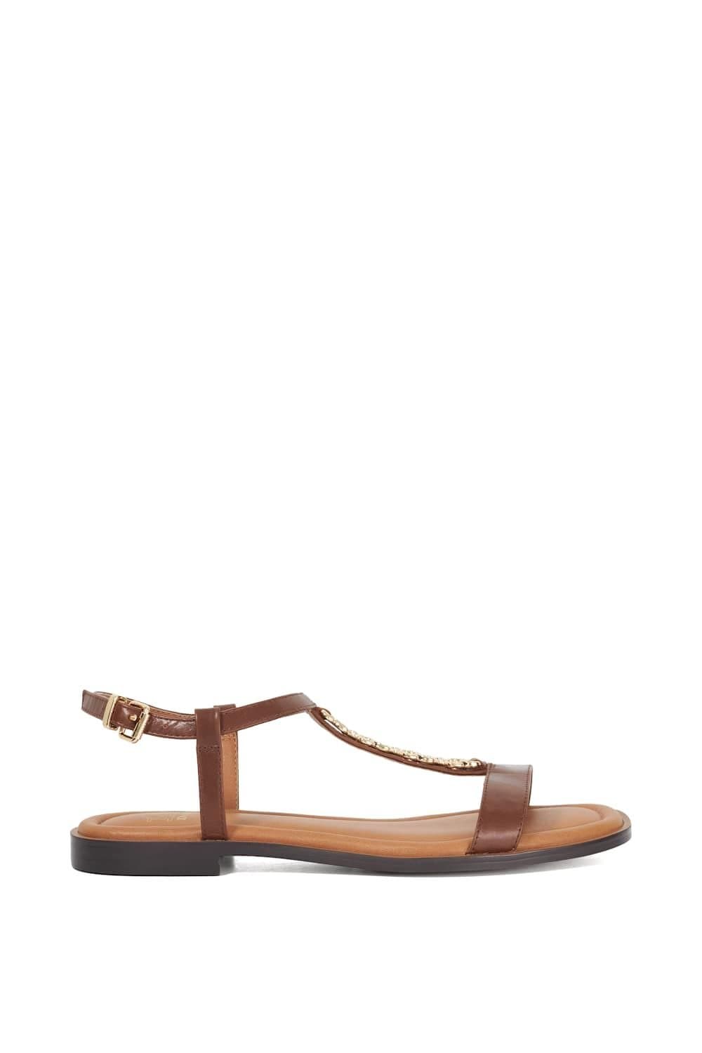 Dune London Dune London Women's 'Lollipops' Leather Sandals in Brown