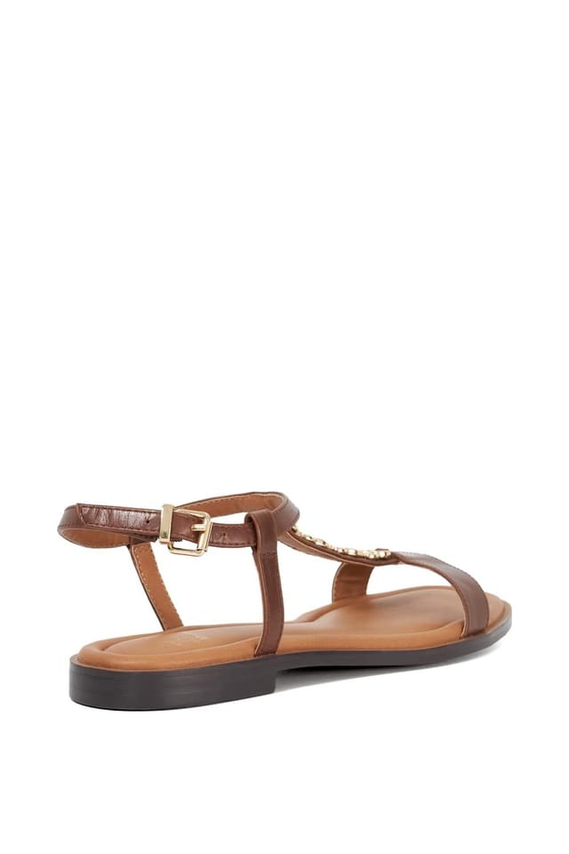 Dune London Dune London Women's 'Lollipops' Leather Sandals in Brown - 3